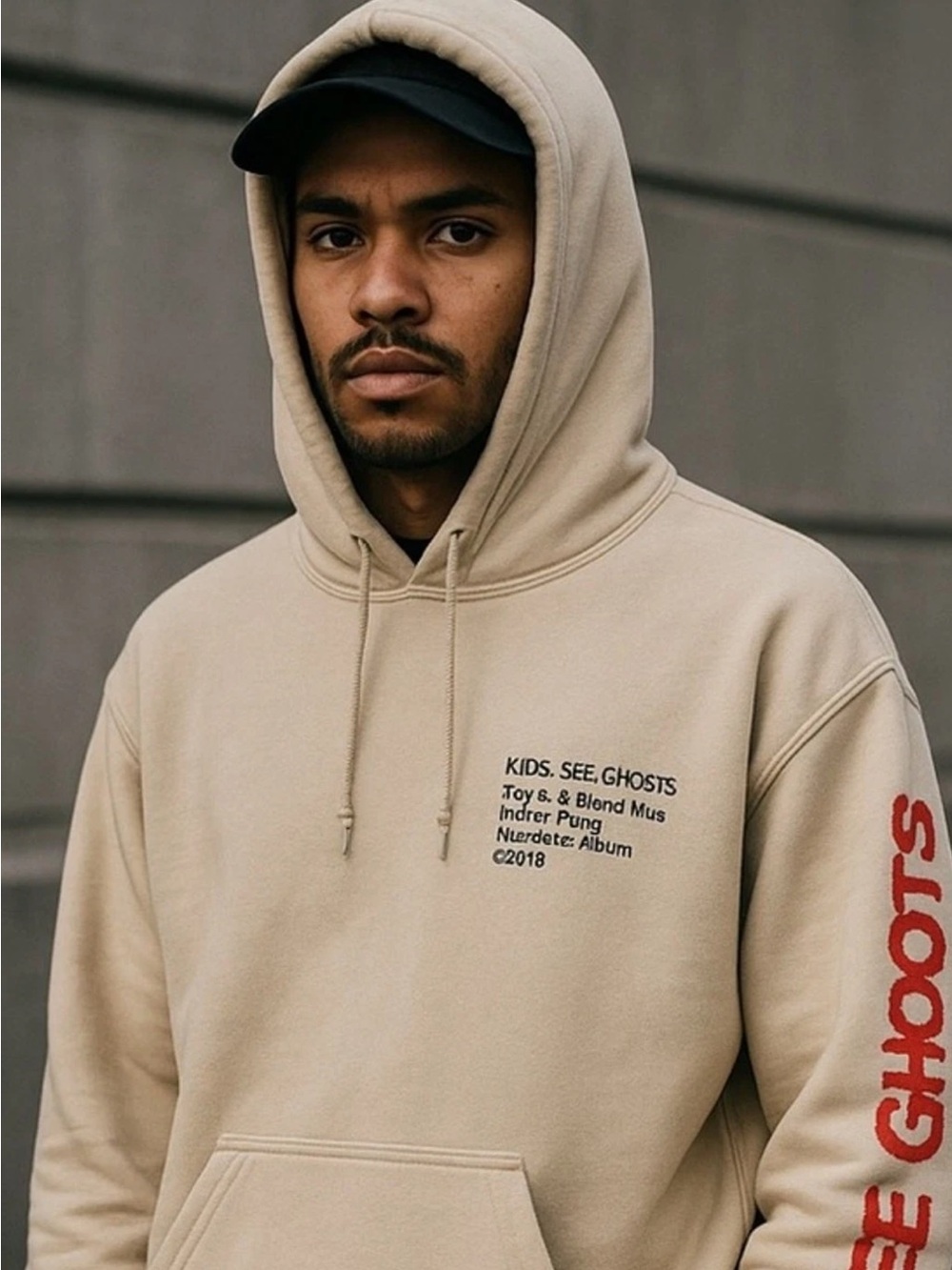 Kids See Ghosts 2018 Merch Hoodie from Kanye West and Kid Cudi collaboration XL